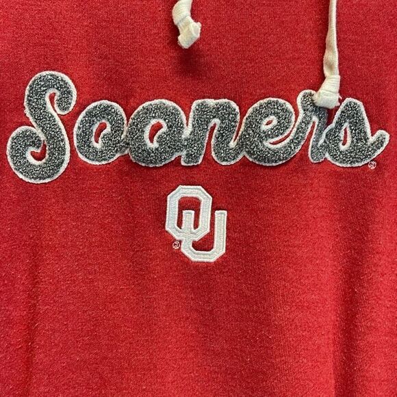 CAPTIVATING APPAREL OU Hoodie Sweatshirt Womens XL Red Pullover Oklahoma Sooners - Picture 3 of 16